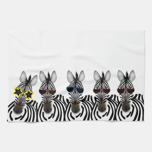 Zebras Küchentücher (Horizontal)