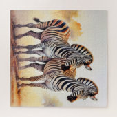 Zebras Kunst, Dichtung und Musik Puzzle (Horizontal)