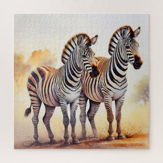 Zebras Kunst, Dichtung und Musik Puzzle (Vertikal)