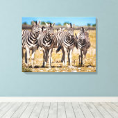 Zebras Leinwanddruck (Insitu (Holzboden))
