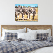 Zebras Leinwanddruck (Insitu (Schlafzimmer))