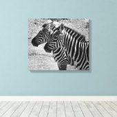 Zebras Leinwanddruck (Insitu (Holzboden))