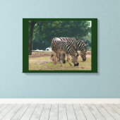 Zebras Leinwanddruck (Insitu (Holzboden))
