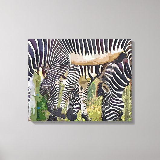 ZEBRAS LEINWANDDRUCK (Vorderseite)