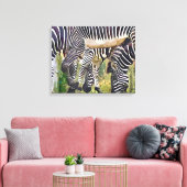 ZEBRAS LEINWANDDRUCK (Insitu (Wohnzimmer))