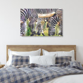 ZEBRAS LEINWANDDRUCK (Insitu (Schlafzimmer))