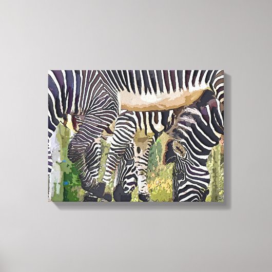 ZEBRAS LEINWANDDRUCK (Vorderseite)