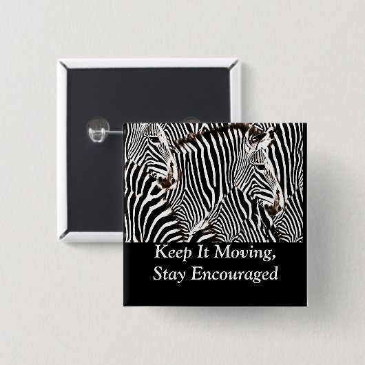 Zebras Liebe_ Button (Vorne & Hinten)