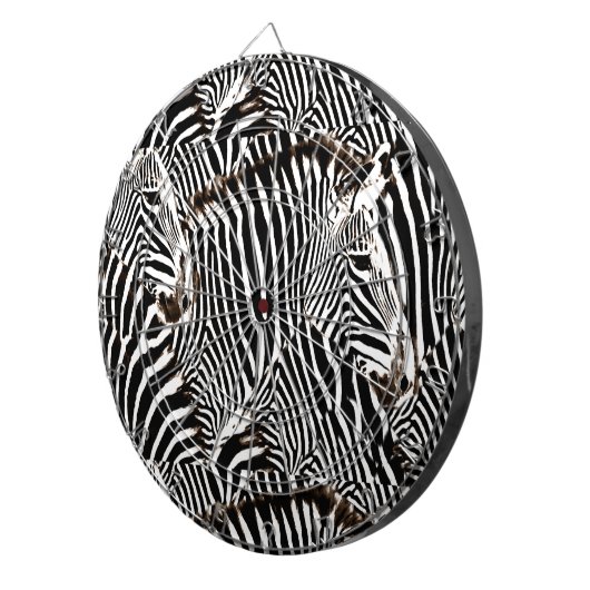 Zebras Liebe_ Dartscheibe (Vorderseite rechts)