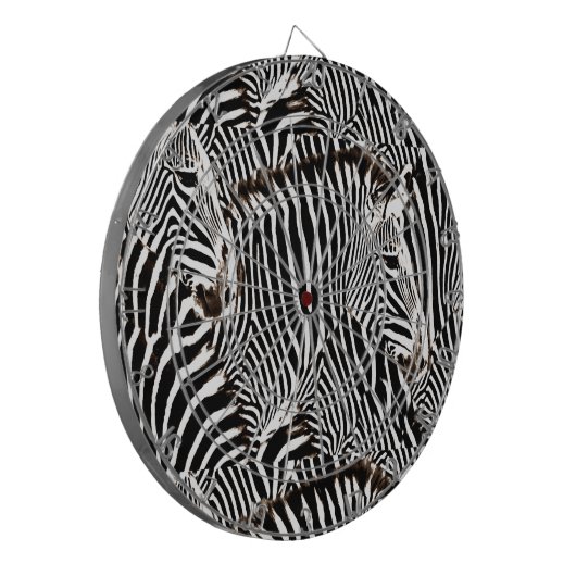 Zebras Liebe_ Dartscheibe (Vorderseite Links)