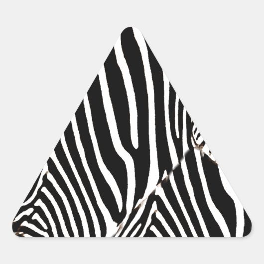 Zebras Liebe_ Dreieckiger Aufkleber (Vorderseite)
