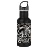 Zebras Liebe_ Trinkflasche (Vorderseite)
