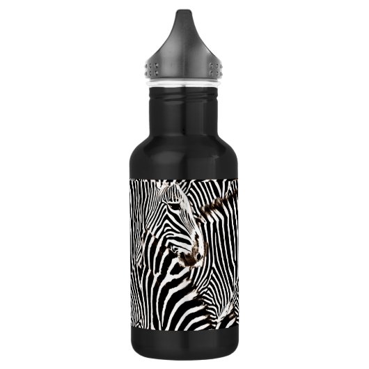 Zebras Liebe_ Trinkflasche (Links)