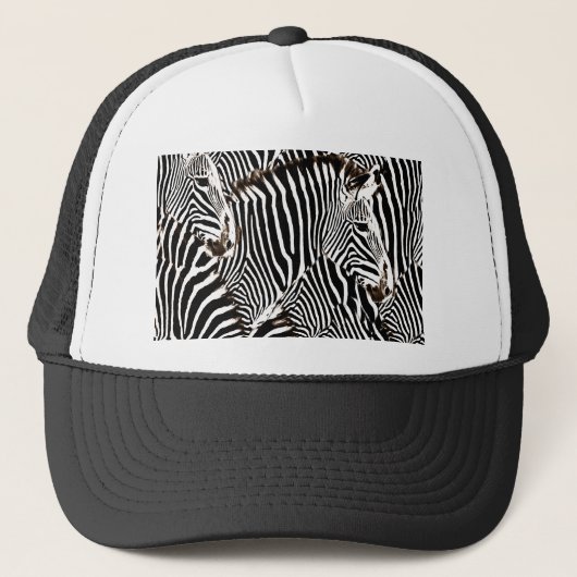 Zebras Liebe_ Truckerkappe (Vorderseite)