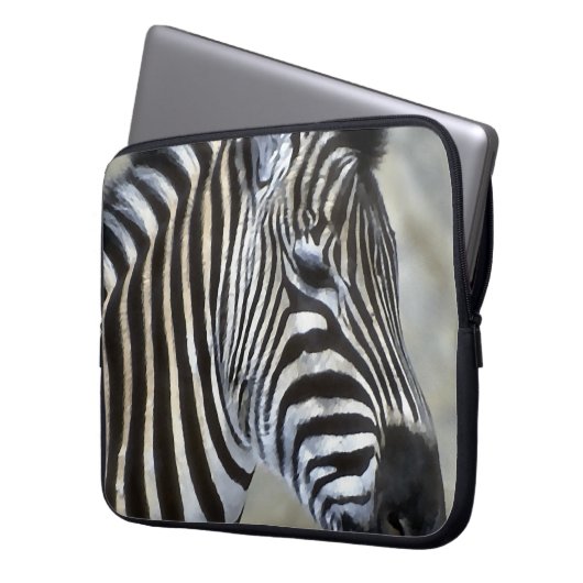 Zebras Lovers Art Laptopschutzhülle (Vorderseite Links)
