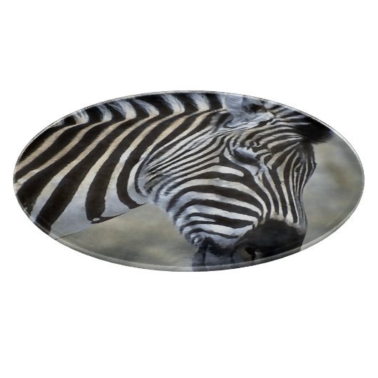 Zebras Lovers Art Schneidebrett (Ecke)