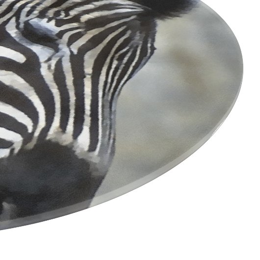 Zebras Lovers Art Schneidebrett (Ecke)