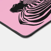 Zebras mit Individuelle Name Schreibtischunterlage (Ecke)