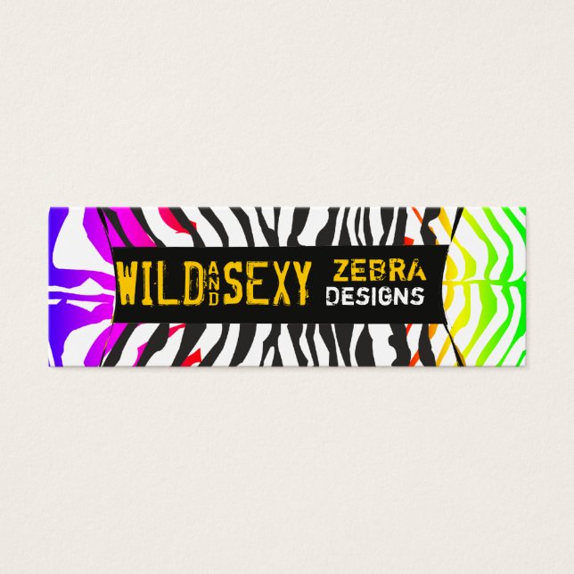 Zebras Muster Salon Makeup Artist gestreift (Vorderseite)