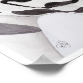 Zebras Mutter und Kind Poster (Ecke)