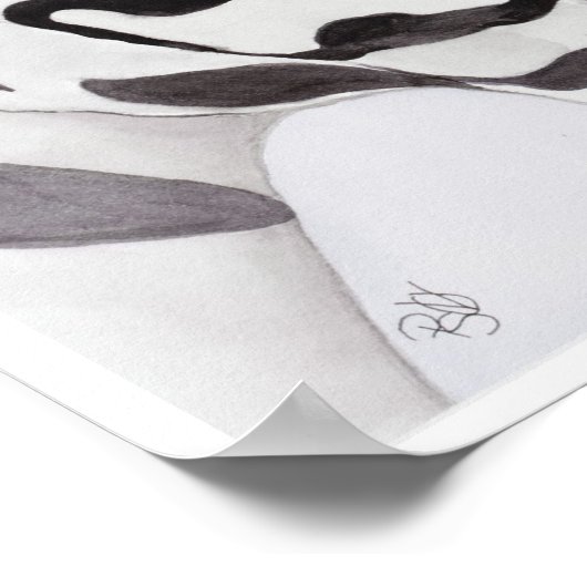 Zebras Mutter und Kind Poster (Ecke)