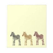 Zebras Notizblock (Vorderseite)