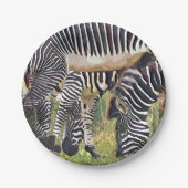 ZEBRAS PAPPTELLER (Vorderseite)