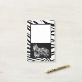 Zebras Post-it Klebezettel (Auf Schreibtisch)
