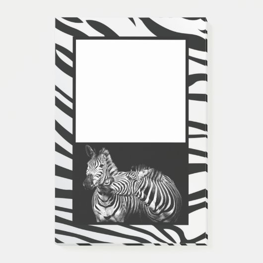 Zebras Post-it Klebezettel (Vorderseite)