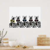 Zebras Poster (Küche)