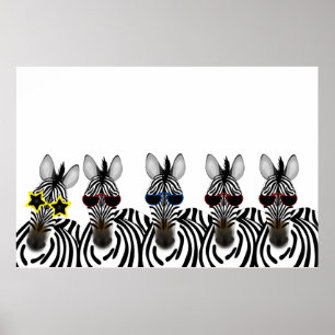 Zebras Poster