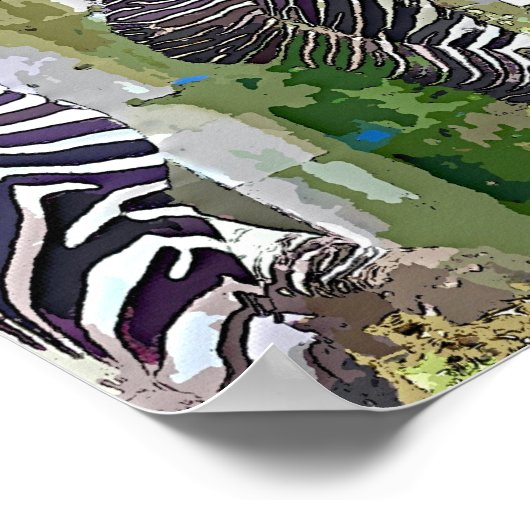 ZEBRAS POSTER (Ecke)