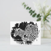 Zebras Postkarte (Stehend Vorderseite)