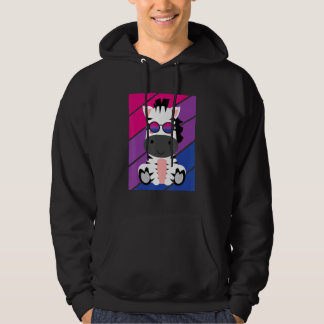 Zebras Pride Bisexual Flag LGBTQ Proud Ally Pride  Hoodie