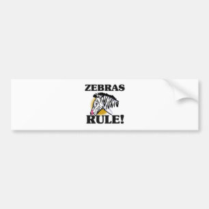 ZEBRAS Regel! Autoaufkleber