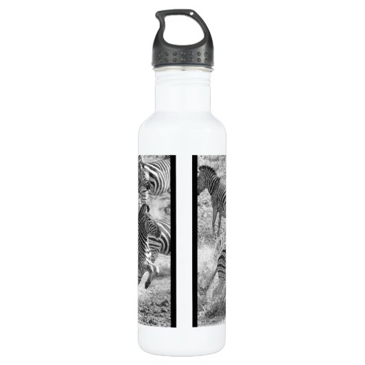 Zebras running edelstahlflasche (Rückseite)