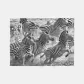 Zebras running fleecedecke (Vorderseite (Horizontal))