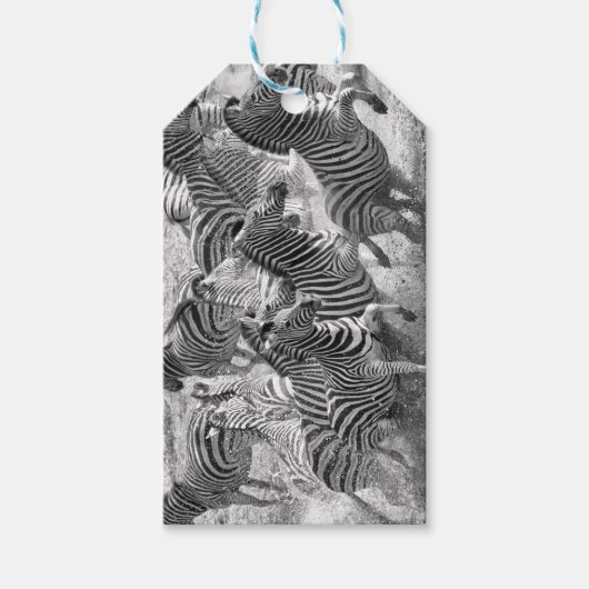Zebras running geschenkanhänger (Vorderseite)