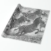 Zebras running geschenkpapier (Ungerollt)