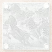 Zebras running glasuntersetzer (Rückseite)