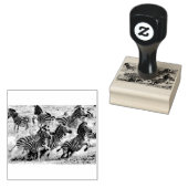 Zebras running gummistempel (Stempel)