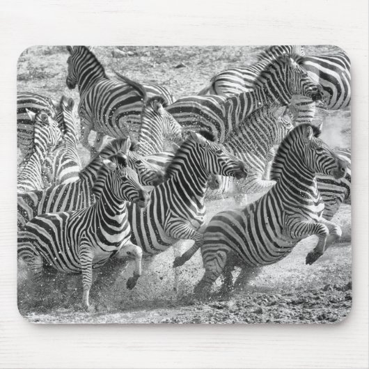 Zebras running mousepad (Vorne)