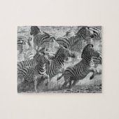 Zebras running puzzle (Horizontal)