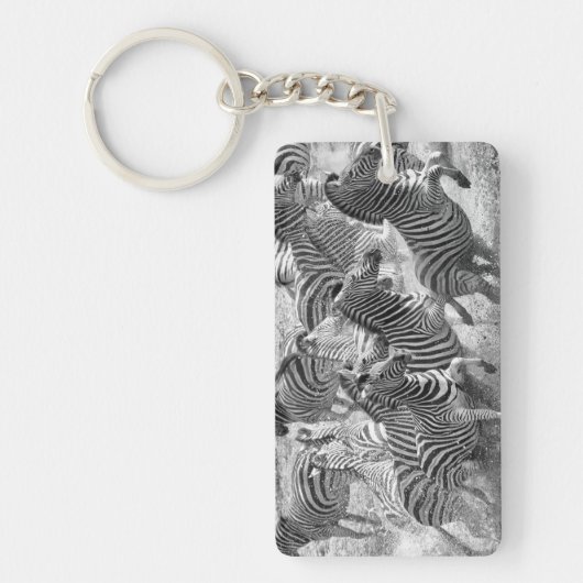 Zebras running schlüsselanhänger (Vorderseite)