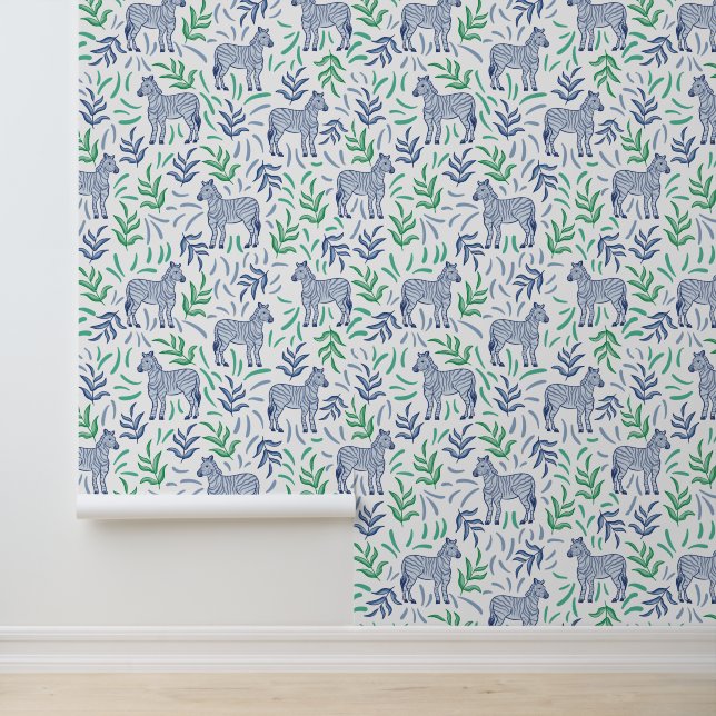 Zebras Safari Jungle Weißer Hintergrund Tapete (Anwendung)