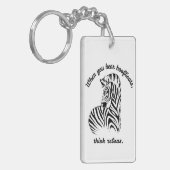 Zebras Schlüsselanhänger (Vorderseite links)