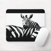 Zebras Schwarz-Weiß-Pop Kunstvorlage individuell Mousepad (Mit Mouse)