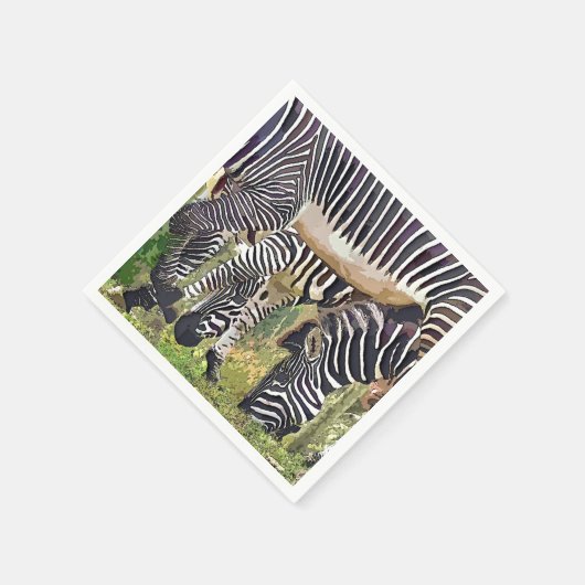 ZEBRAS SERVIETTE (Ecke)