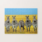 Zebras-Spiel-Puzzlespiel Puzzle (Horizontal)