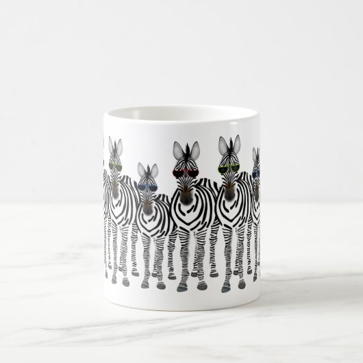 Zebras-Tasse Kaffeetasse (Mittel)